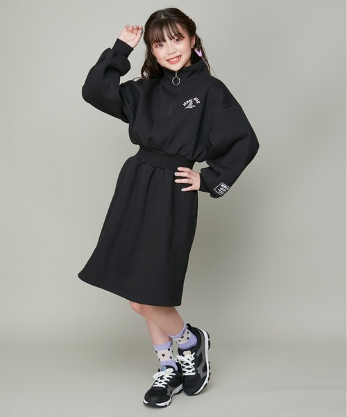 JENNI belle(ジェニィベル)の「【WEB限定】【あったか】裏起毛ハーフZIPワンピ(ワンピース・キッズ・サックスブルー/ブラック・130cm/140cm/150cm/120cm)」の21枚目の写真