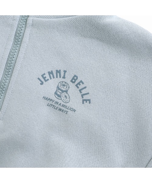 JENNI belle(ジェニィベル)の「【WEB限定】【あったか】裏起毛ハーフZIPワンピ(ワンピース・キッズ・サックスブルー/ブラック・130cm/140cm/150cm/120cm)」の12枚目の写真