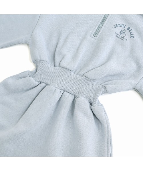 JENNI belle(ジェニィベル)の「【WEB限定】【あったか】裏起毛ハーフZIPワンピ(ワンピース・キッズ・サックスブルー/ブラック・130cm/140cm/150cm/120cm)」の16枚目の写真