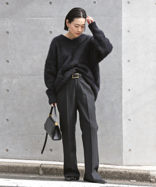 AP STUDIO Vネックニット ブラック 10/17限定値下げ AP STUDIO