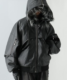 HARE | 【UNDERGROUND MODE】ZIPファーフーディージャケット(HARE)(ブルゾン)