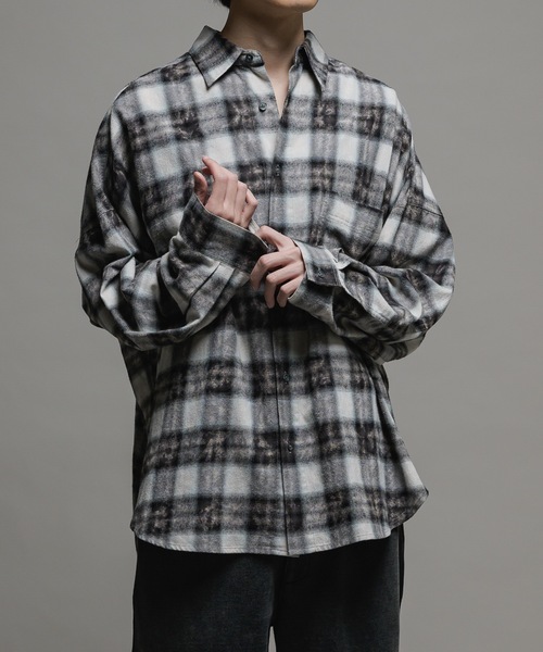 CASPER JOHN（キャスパージョン）の「Bleach check over shirts