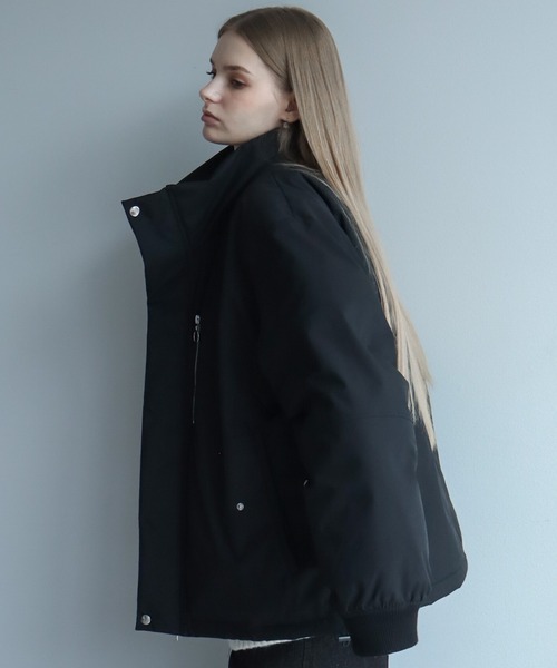 ELLUV（エルブ）の「【ELLUV/エルヴ】防風/ストレッチファブリック ジップギミック パテッドヒートジャケット（ダウンジャケット/コート・メンズ・ブラック・S/M/L）」の12枚目の写真