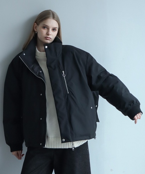 ELLUV（エルブ）の「【ELLUV/エルヴ】防風/ストレッチファブリック ジップギミック パテッドヒートジャケット（ダウンジャケット/コート・メンズ・ブラック・S/M/L）」の15枚目の写真