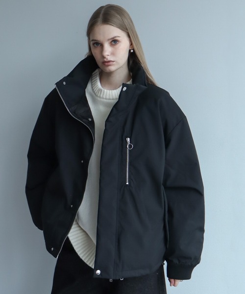 ELLUV（エルブ）の「【ELLUV/エルヴ】防風/ストレッチファブリック ジップギミック パテッドヒートジャケット（ダウンジャケット/コート・メンズ・ブラック・S/M/L）」の18枚目の写真