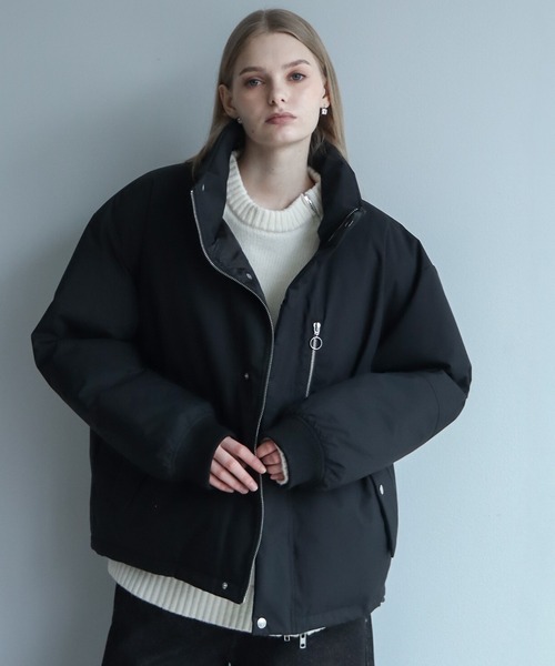 ELLUV/エルヴ】防風/ストレッチファブリック ジップギミック パテッド