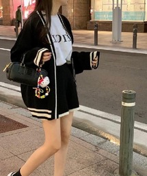 Ritomo De Ricco（リトモ・デ・リコ）の「セットアップ　ニットカーディガン+ショートパンツ（カーディガン/ボレロ）」