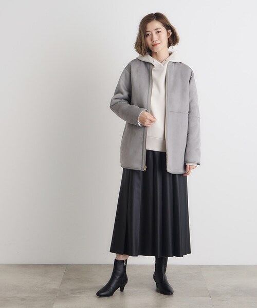 grove（グローブ）の「◇リバーシブルムートン調ボアコート