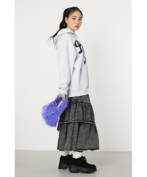 RODEO CROWNS WIDE BOWL(ロデオクラウンズワイドボウル)の「カラーフェザーハンドバッグ(ハンドバッグ・レディース・グリーン/イエロー/パープル/オレンジ・FREE)」の16枚目の写真