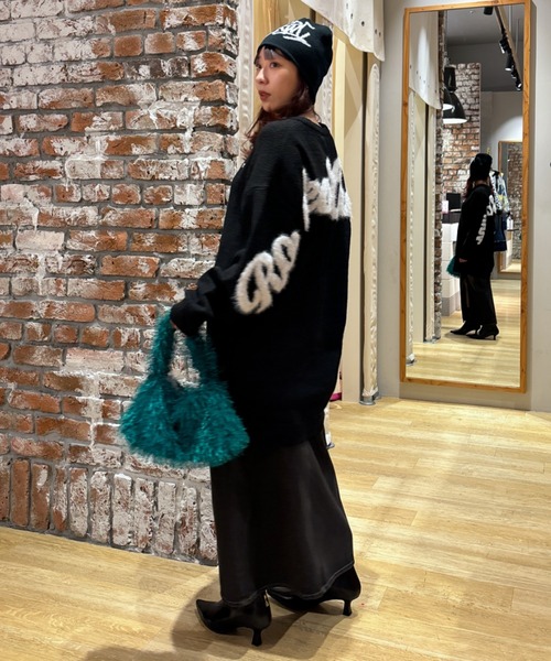 RODEO CROWNS WIDE BOWL(ロデオクラウンズワイドボウル)の「カラーフェザーハンドバッグ(ハンドバッグ・レディース・グリーン/イエロー/パープル/オレンジ・FREE)」の18枚目の写真