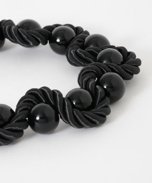 SMELLY（スメリー）の「ツイストロープボールハンドストラップ（スマホグッズ・レディース・ブラック/シルバー・-）」の11枚目の写真