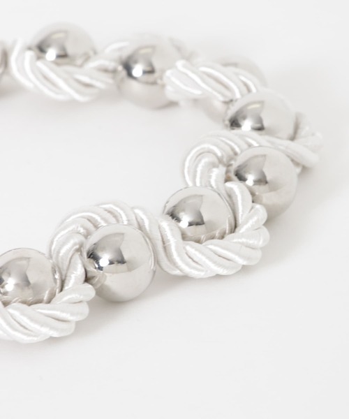 SMELLY（スメリー）の「ツイストロープボールハンドストラップ（スマホグッズ・レディース・ブラック/シルバー・-）」の12枚目の写真