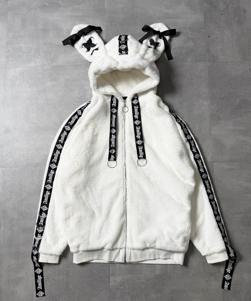 ウサ耳ファーZIPコート（その他アウター）｜Amilige（アミリージュ）の