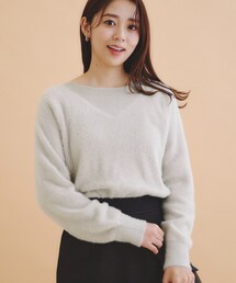 フェザーヤーンニット」に該当するトップスファッション通販