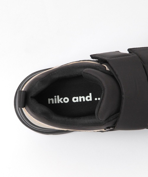 niko and...（ニコアンド）の「オリジナルパフィーベルトスニーカー（スニーカー・レディース・その他1/ブラック/アイボリー・LARGE/MEDIUM）」の14枚目の写真