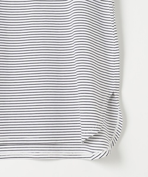 J.PRESS(ジェイプレス)の「ベーシックジャージーシャツテール ボーダー カットソー(Tシャツ/カットソー・レディース・ネイビー系1・T13)」の8枚目の写真