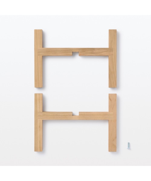 無印良品(ムジルシリョウヒン)の「木製スタンド 小 ペットフードボウル用 約18.5×18.5×高さ13cm(その他ペットグッズ・メンズ・ナチュラル・FREE)」の4枚目の写真