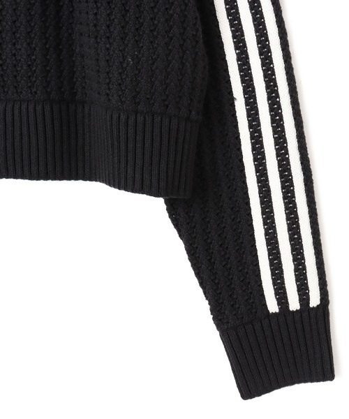 adidas（アディダス）の「adidas KNITTED CREW / アディダス ニット クルー（ニット/セーター・レディース・ブラック・M/L/S）」の6枚目の写真