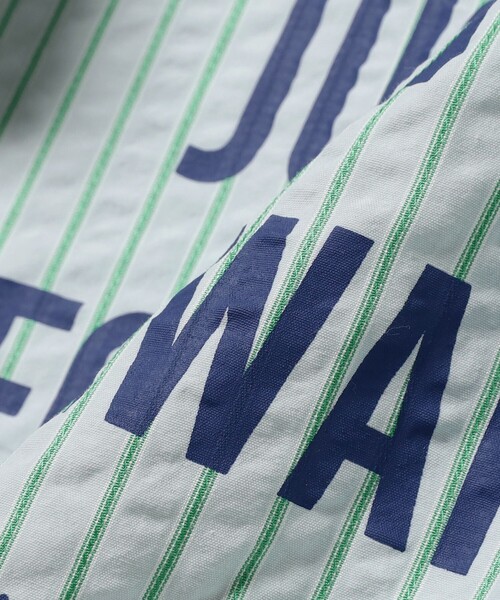 B:MING by BEAMS（ビーミングバイビームス）の「バックプリント ショートスリーブ バンドカラーシャツ 2025SS（100～140cm）（シャツ/ブラウス・キッズ・ベージュ/サックスブルー・130/120/140/110/100）」の19枚目の写真