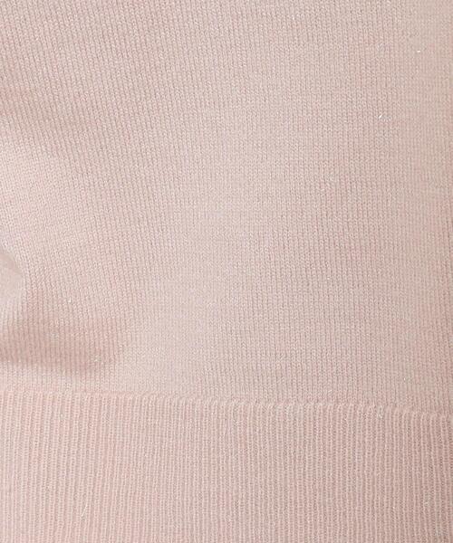 ITS'DEMO（イッツデモ）の「◆【通勤／薄手／手洗い可】ラメVネック天竺ニット（ニット/セーター・レディース・ブルー系その他/ピンク/オフホワイト/ライトグレー/ブラック・00）」の19枚目の写真