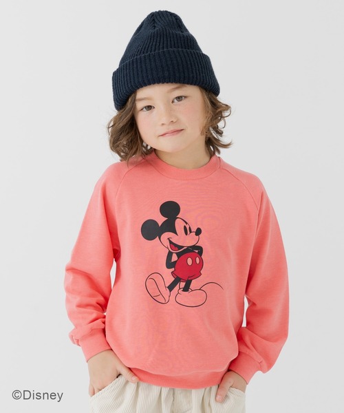 Disney(ディズニー)の「ディズニー ピグメント加工 裏毛トレーナー(スウェット・キッズ・ブラック/ピンク/ベージュ/ミント/イエロー・100cm/110cm/120cm/130cm/140cm/150cm/160cm)」の5枚目の写真