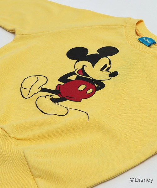 Disney(ディズニー)の「ディズニー ピグメント加工 裏毛トレーナー(スウェット・キッズ・ブラック/ピンク/ベージュ/ミント/イエロー・100cm/110cm/120cm/130cm/140cm/150cm/160cm)」の15枚目の写真