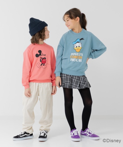 Disney(ディズニー)の「ディズニー ピグメント加工 裏毛トレーナー(スウェット・キッズ・ブラック/ピンク/ベージュ/ミント/イエロー・100cm/110cm/120cm/130cm/140cm/150cm/160cm)」の19枚目の写真