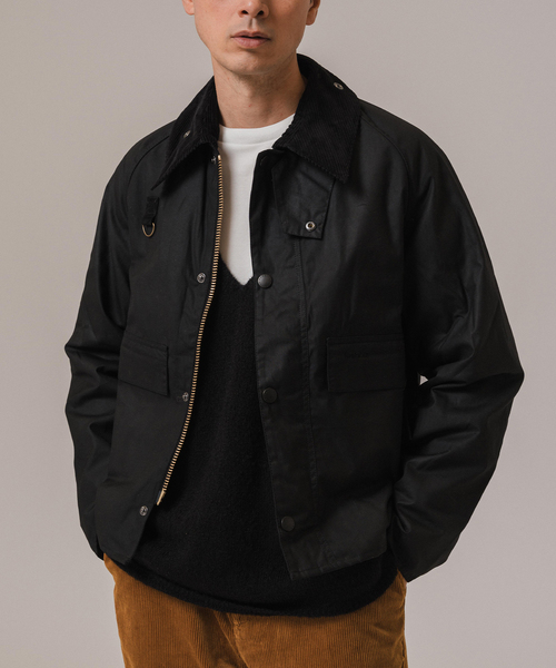 Barbour(バブアー)の「Barbour(バブアー) SL SPEY/スペイ JACKET WAX MWX1212(その他アウター・メンズ・ブラック/カーキ・MEDIUM/LARGE/SMALL)」の2枚目の写真