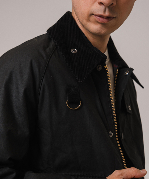 Barbour(バブアー)の「Barbour(バブアー) SL SPEY/スペイ JACKET WAX MWX1212(その他アウター・メンズ・ブラック/カーキ・MEDIUM/LARGE/SMALL)」の4枚目の写真