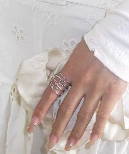 Vipoa（ヴィポア）の「pearl nuance ring（リング・レディース・シルバー・FREE）」の4枚目の写真