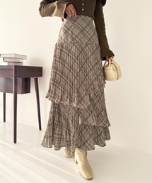 one after another NICE CLAUP | ティアードプリーツロングスカート(スカート)