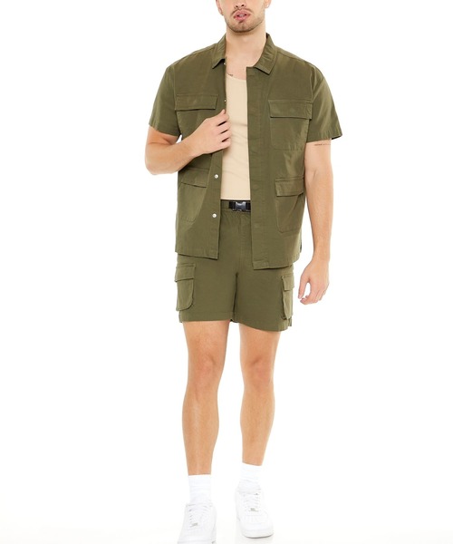 FOREVER 21（フォーエバー トゥエンティーワン）の「ポケットミリタリーシャツ（シャツ/ブラウス・メンズ・グリーン系その他6・X-LARGE/LARGE）」の8枚目の写真