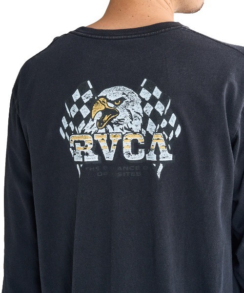 RVCA(ルーカ)の「RVCA メンズ SPEED EAGLE LT ロンT/ルーカバックプリント長袖ロンT(Tシャツ/カットソー・メンズ・ブラック/ホワイト/パープル・SMALL/MEDIUM/LARGE/X-LARGE)」の17枚目の写真