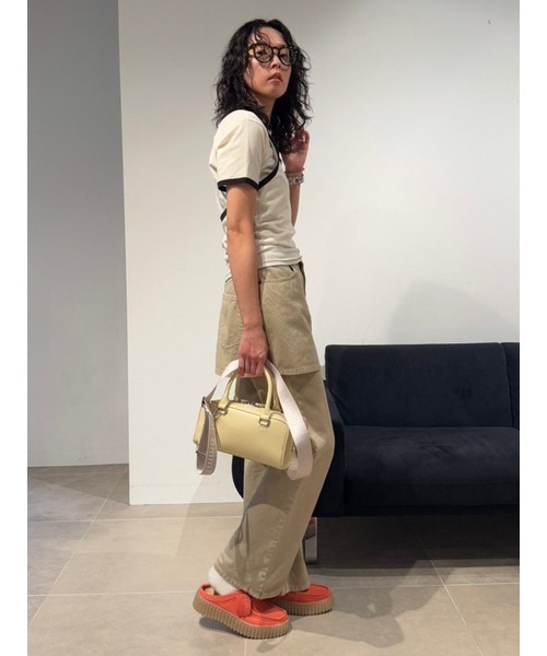 emmi（エミ）の「スカートレイヤードセミフレアパンツ（その他パンツ・レディース・ベージュ/インディゴブルー・0/1）」の12枚目の写真