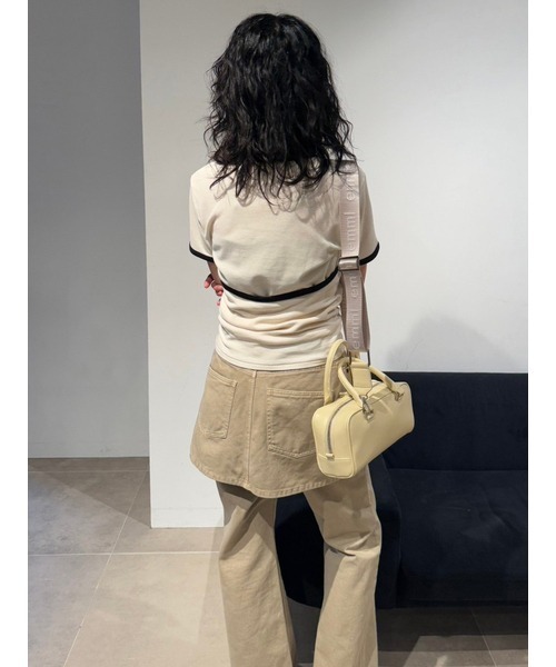 emmi（エミ）の「スカートレイヤードセミフレアパンツ（その他パンツ・レディース・ベージュ/インディゴブルー・0/1）」の15枚目の写真