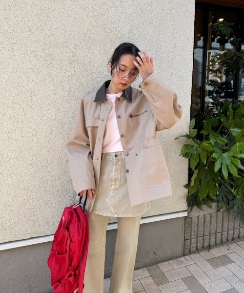 emmi（エミ）の「スカートレイヤードセミフレアパンツ（その他パンツ・レディース・ベージュ/インディゴブルー・0/1）」の22枚目の写真