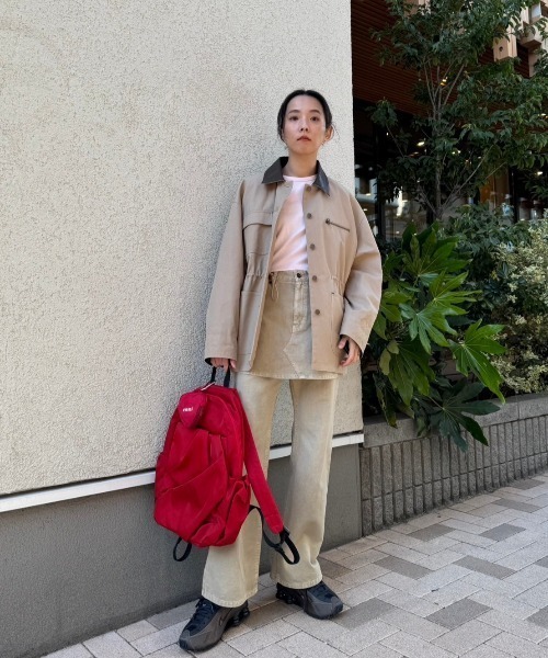 emmi（エミ）の「スカートレイヤードセミフレアパンツ（その他パンツ・レディース・ベージュ/インディゴブルー・0/1）」の20枚目の写真