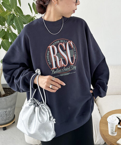 【SS先行予約】サークルカレッジスウェット《ユニセックス》（Tシャツ/カットソー）｜DISCOAT（ディスコート）