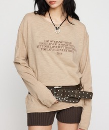 LAGUA GEM | LOOSEY PRINT LONG SLEEVE Tシャツ(Tシャツ/カットソー)