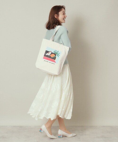 ITS'DEMO（イッツデモ）の「◆【A4対応／全7柄】グラフィックトート（トートバッグ・レディース・アイボリー系/アイボリー系3/アイボリー系2/ブラック/アイボリー/アイボリー系1/ブラック系・00）」の9枚目の写真