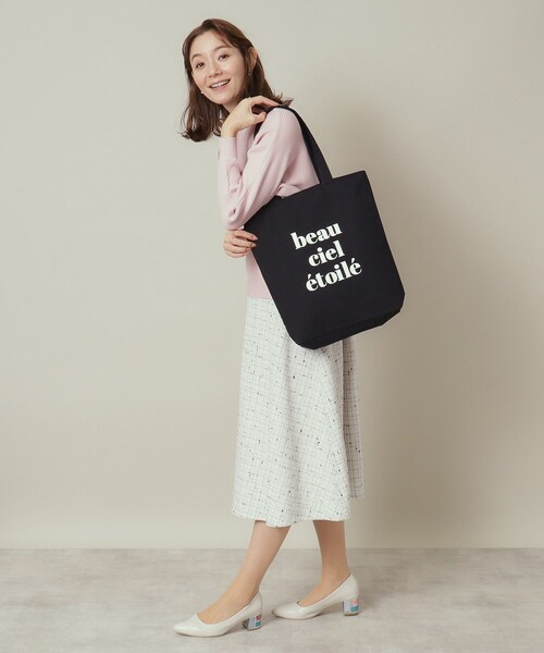 ITS'DEMO（イッツデモ）の「◆【A4対応／全7柄】グラフィックトート（トートバッグ・レディース・アイボリー系/アイボリー系3/アイボリー系2/ブラック/アイボリー/アイボリー系1/ブラック系・00）」の11枚目の写真