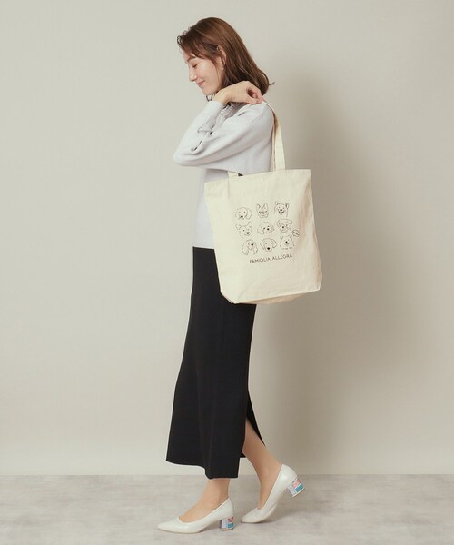 ITS'DEMO（イッツデモ）の「◆【A4対応／全7柄】グラフィックトート（トートバッグ・レディース・アイボリー系/アイボリー系3/アイボリー系2/ブラック/アイボリー/アイボリー系1/ブラック系・00）」の13枚目の写真