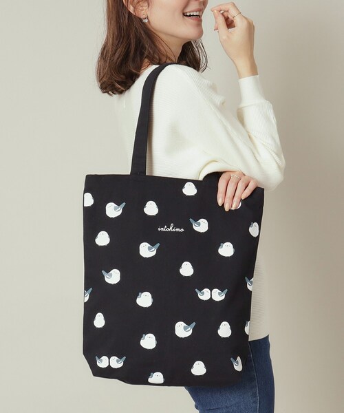 ITS'DEMO（イッツデモ）の「◆【A4対応／全7柄】グラフィックトート（トートバッグ・レディース・アイボリー系/アイボリー系3/アイボリー系2/ブラック/アイボリー/アイボリー系1/ブラック系・00）」の14枚目の写真