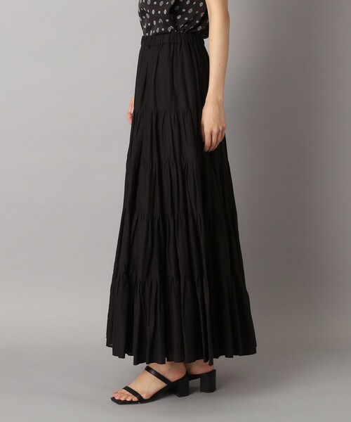 DRESSTERIOR（ドレステリア）の「【大人百花春号掲載 モデル美香さん着用】洗える/コットンボイルティアードスカート（スカート・レディース・スミクロ/ブルー系その他/オフホワイト・34/36/38/40）」の21枚目の写真