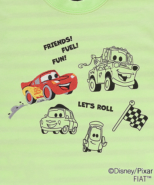 kladskap(クレードスコープ)の「【カーズ】前後切り替え長袖Tシャツ(Tシャツ/カットソー・キッズ・ライトグリーン/オフホワイト・120cm/100cm/110cm/90cm)」の6枚目の写真