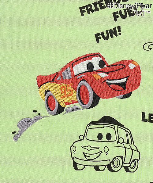 kladskap(クレードスコープ)の「【カーズ】前後切り替え長袖Tシャツ(Tシャツ/カットソー・キッズ・ライトグリーン/オフホワイト・120cm/100cm/110cm/90cm)」の7枚目の写真