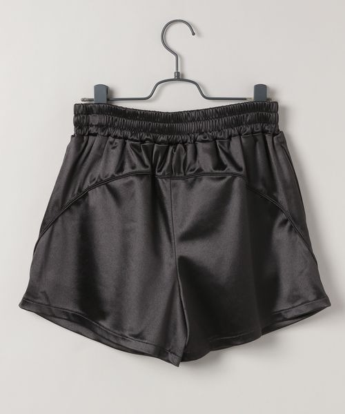 JEANASIS（ジーナシス）の「【Les Fleurs】サテンパイピングショートパンツ/293933（その他パンツ・レディース・ブラック/シルバー/グリーン・FREE）」の4枚目の写真