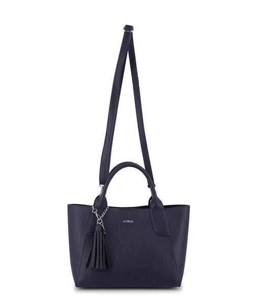 MURUA（ムルーア）の「MURUA(ムルーア) 2WAYハンドバッグ MR-B1325 タッセル（ハンドバッグ・レディース・ブラック/ライトグレー/ネイビー・FREE）」の9枚目の写真