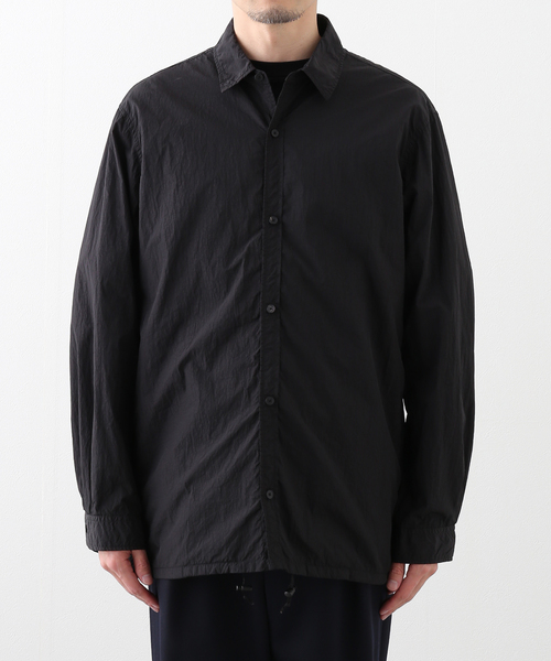 ATON（エイトン）の「ATON (エイトン) HAND DYED NYLON SHIRT ジャケット（その他アウター・メンズ・ブラック・6）」の5枚目の写真