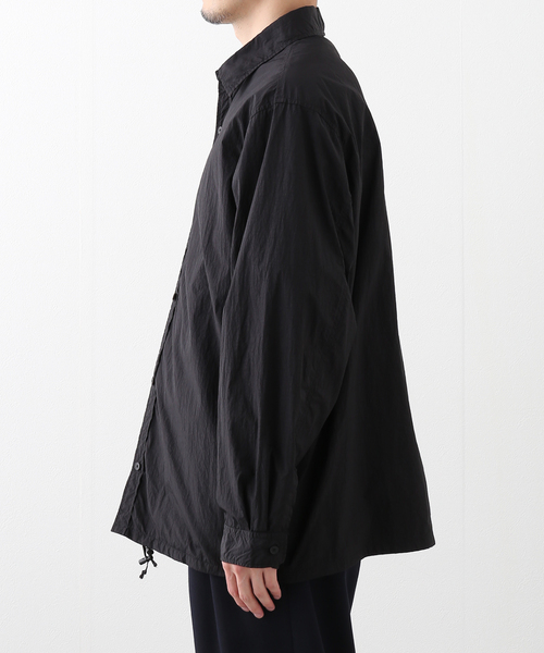 ATON（エイトン）の「ATON (エイトン) HAND DYED NYLON SHIRT ジャケット（その他アウター・メンズ・ブラック・6）」の6枚目の写真